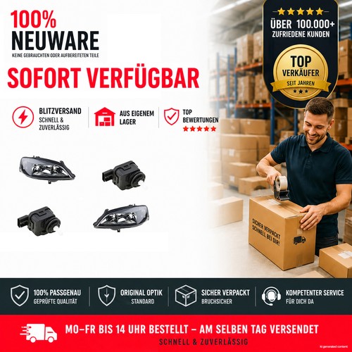 Scheinwerfer set schwarz - set,